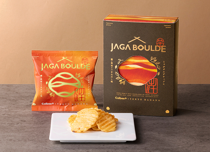 Calbee＋×東京ばな奈 じゃがボルダ　鰹と昆布のうまみだし味
