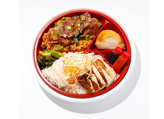 チリクラブが入った贅沢チキンライスミックス弁当