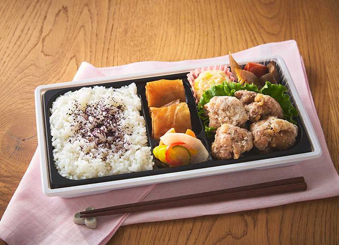 桜島どりのもも肉唐揚げ弁当（しそ）