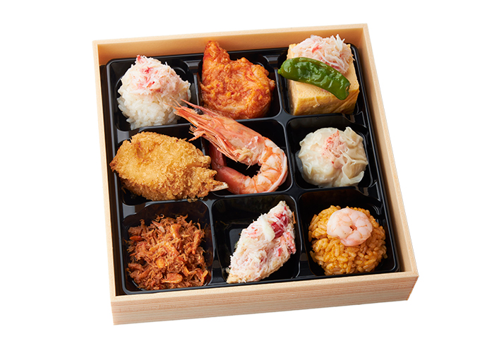 【特選】海老蟹松花堂弁当