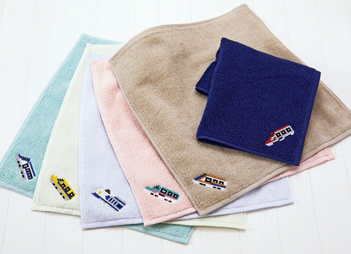 新幹線刺繍タオルシリーズ